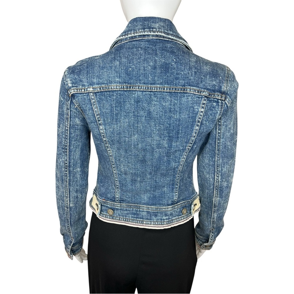 Pilcro and the Letterpress Anthropologie Blue Jean Jacket XS - Picture 5 of 8